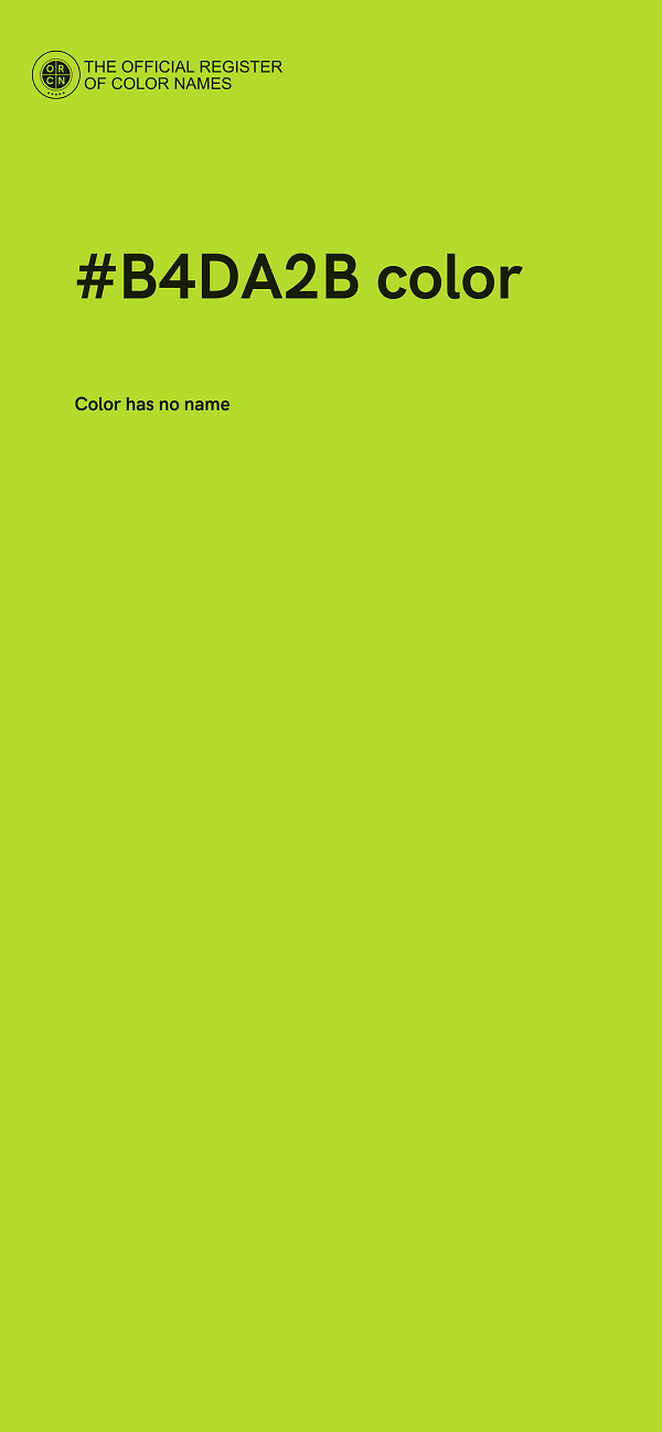 #B4DA2B color image