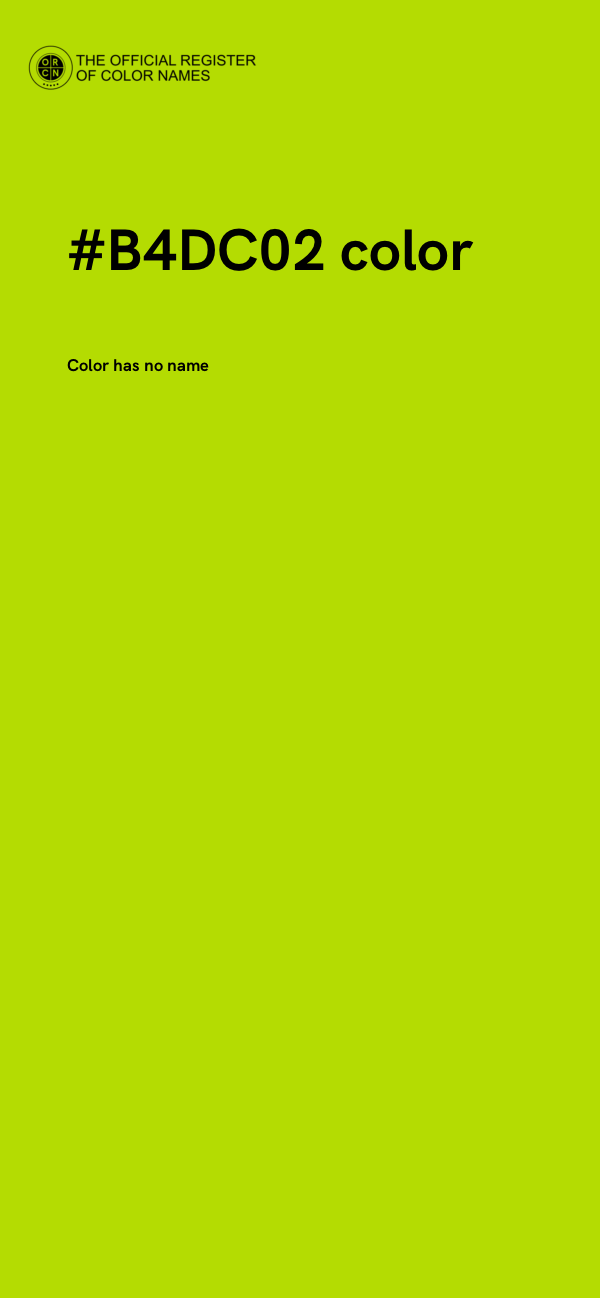 #B4DC02 color image
