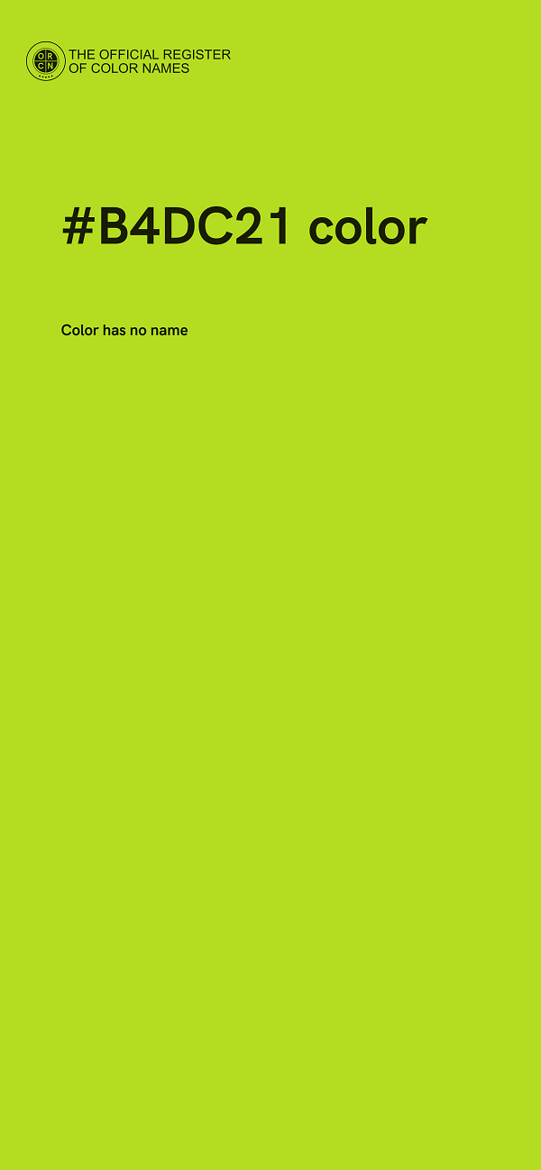 #B4DC21 color image