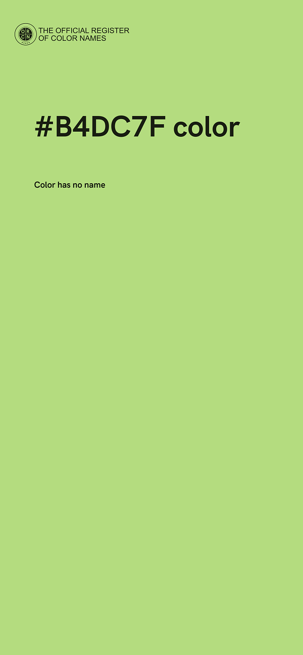 #B4DC7F color image