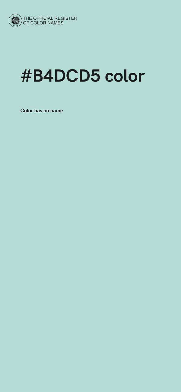 #B4DCD5 color image