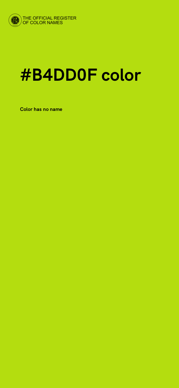 #B4DD0F color image