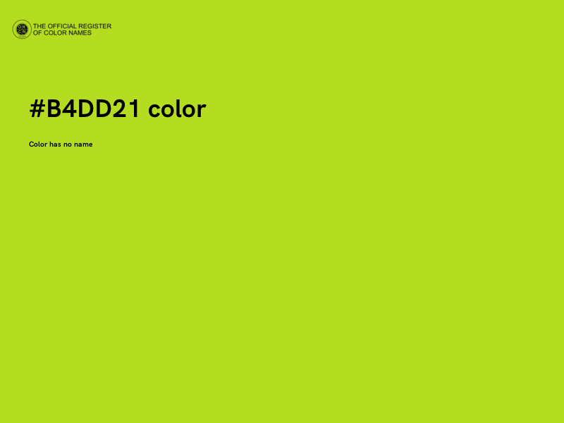 #B4DD21 color image