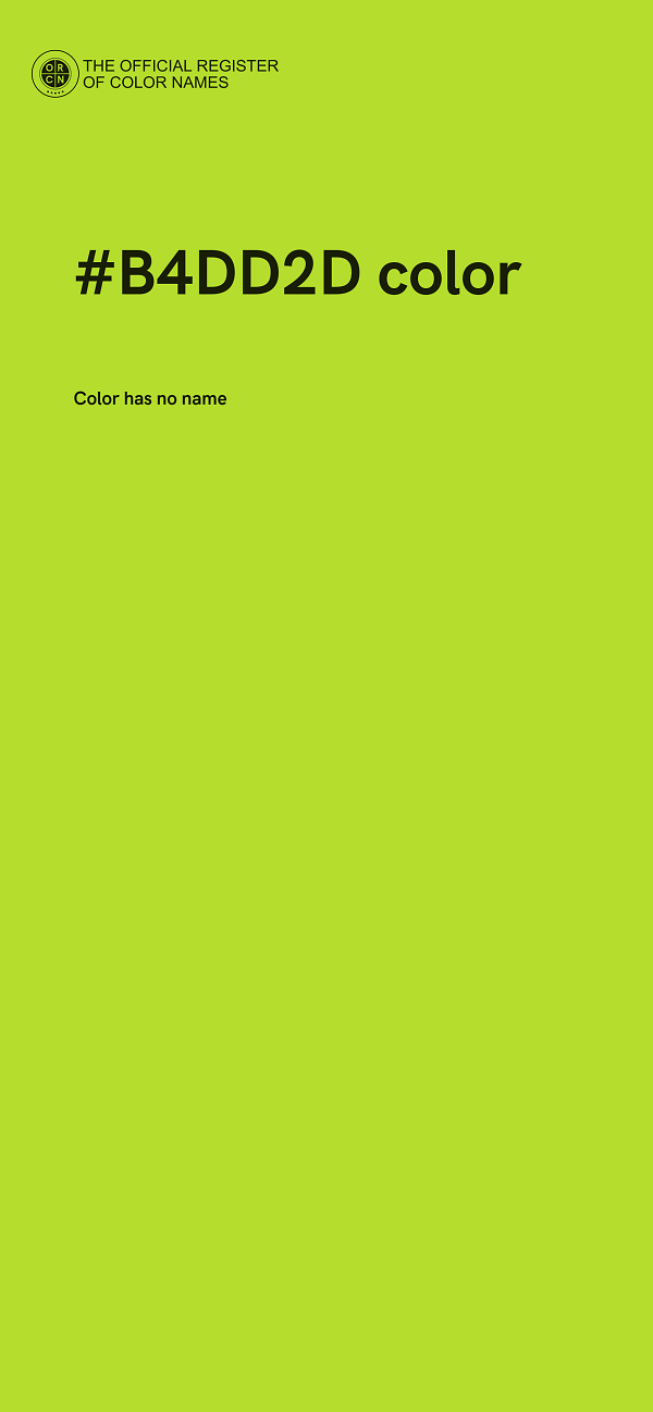 #B4DD2D color image
