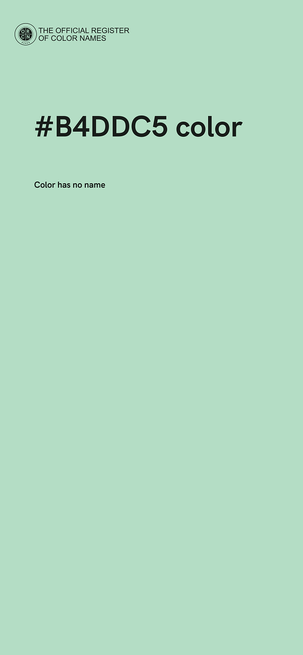 #B4DDC5 color image