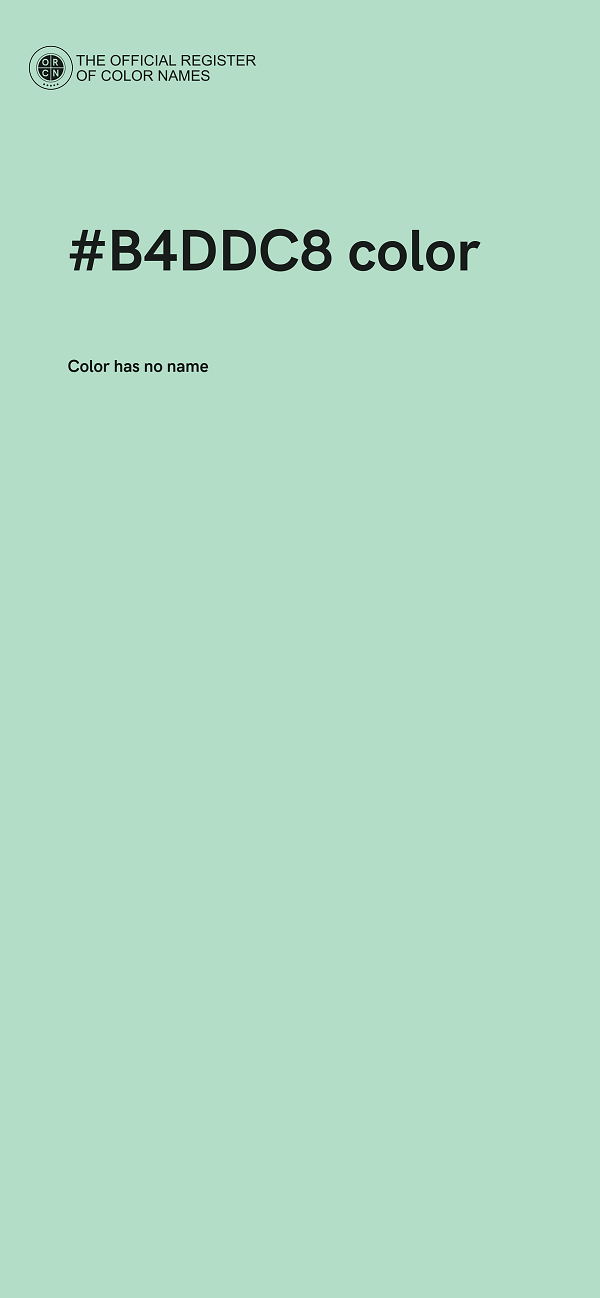 #B4DDC8 color image