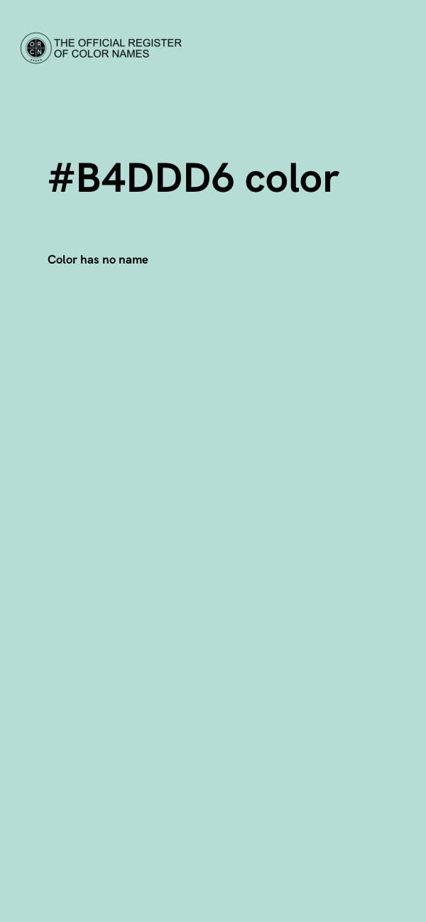 #B4DDD6 color image