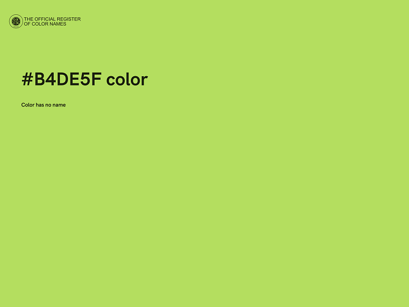 #B4DE5F color image