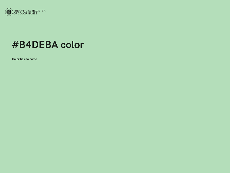 #B4DEBA color image