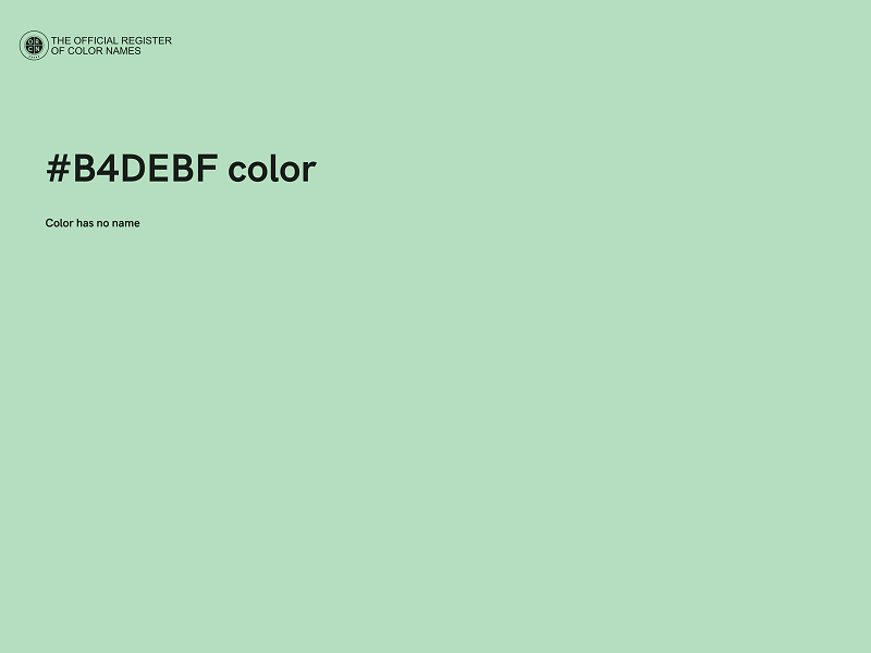 #B4DEBF color image