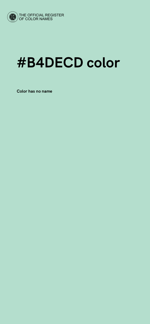#B4DECD color image