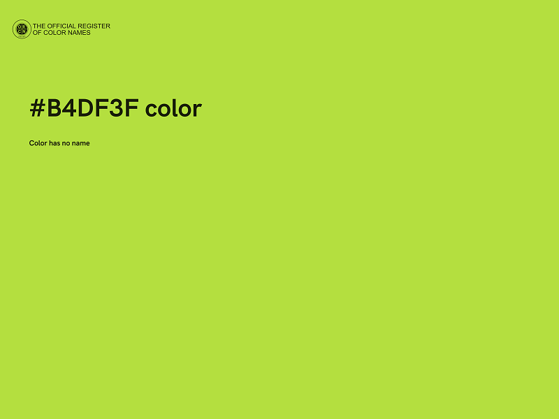 #B4DF3F color image