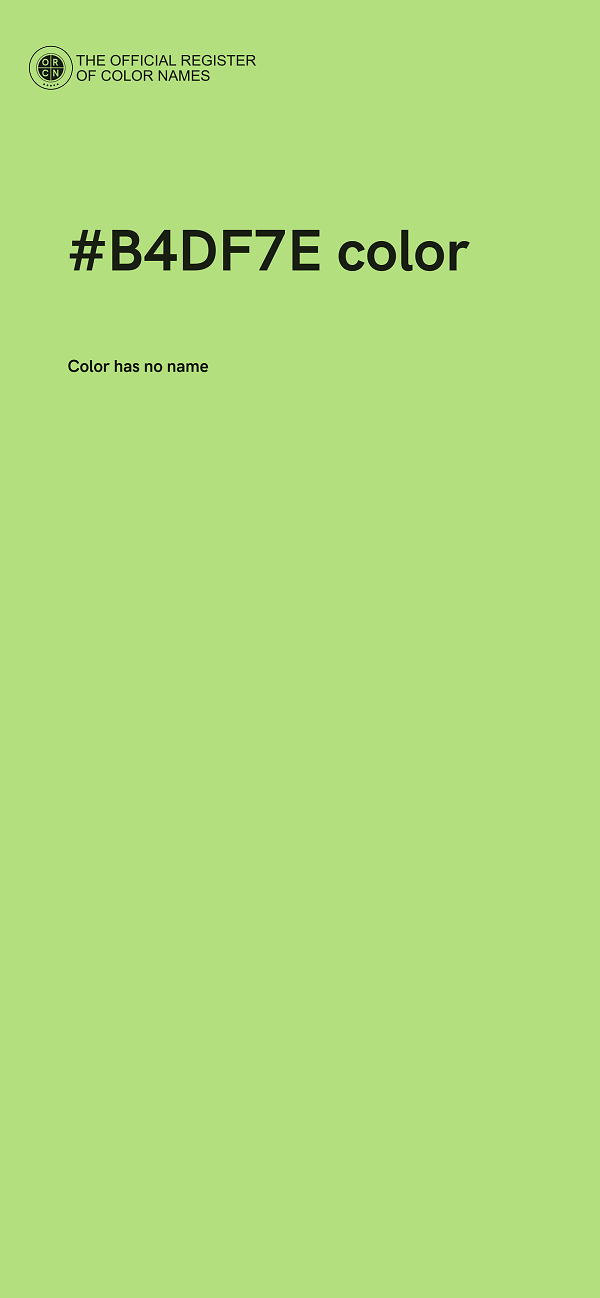 #B4DF7E color image