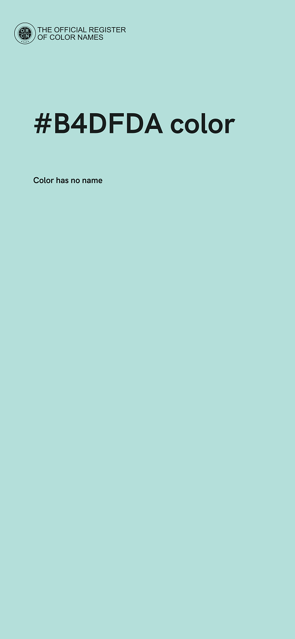 #B4DFDA color image