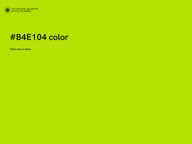 #B4E104 color image