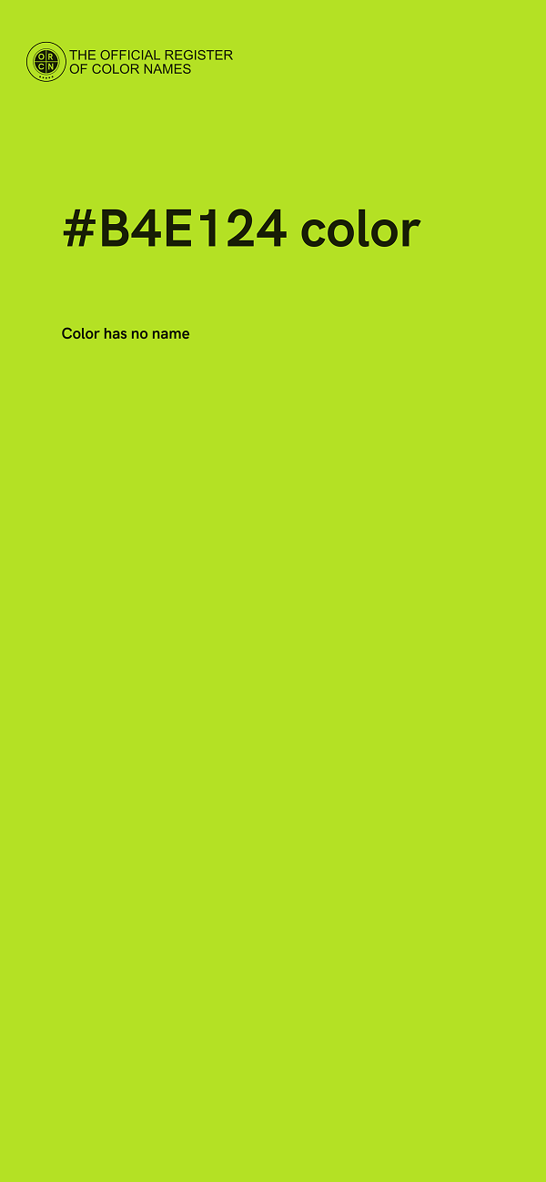#B4E124 color image