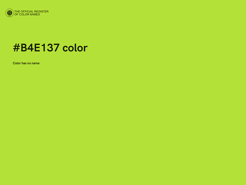 #B4E137 color image