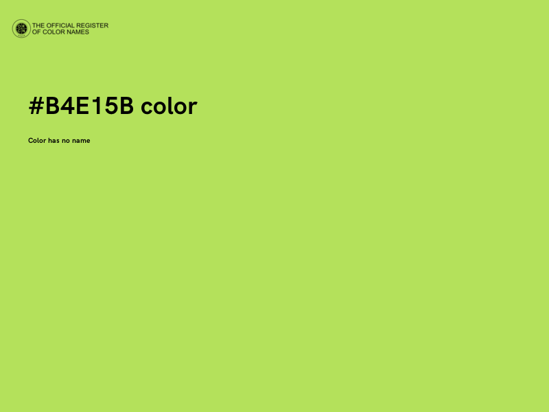 #B4E15B color image