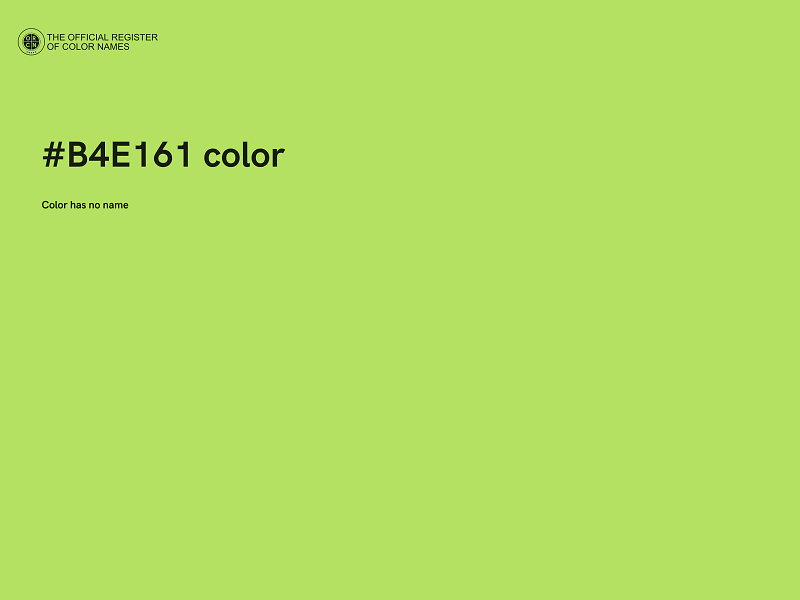 #B4E161 color image