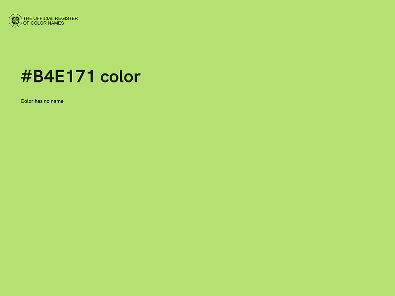 #B4E171 color image