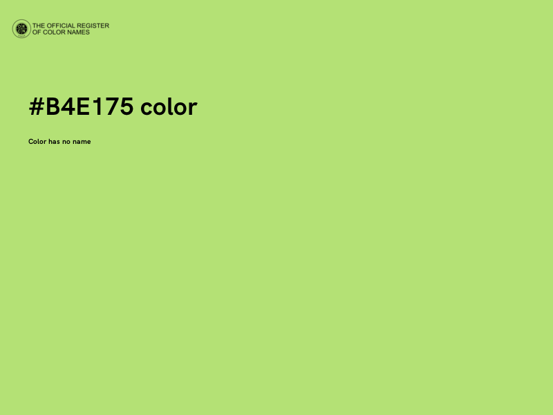#B4E175 color image