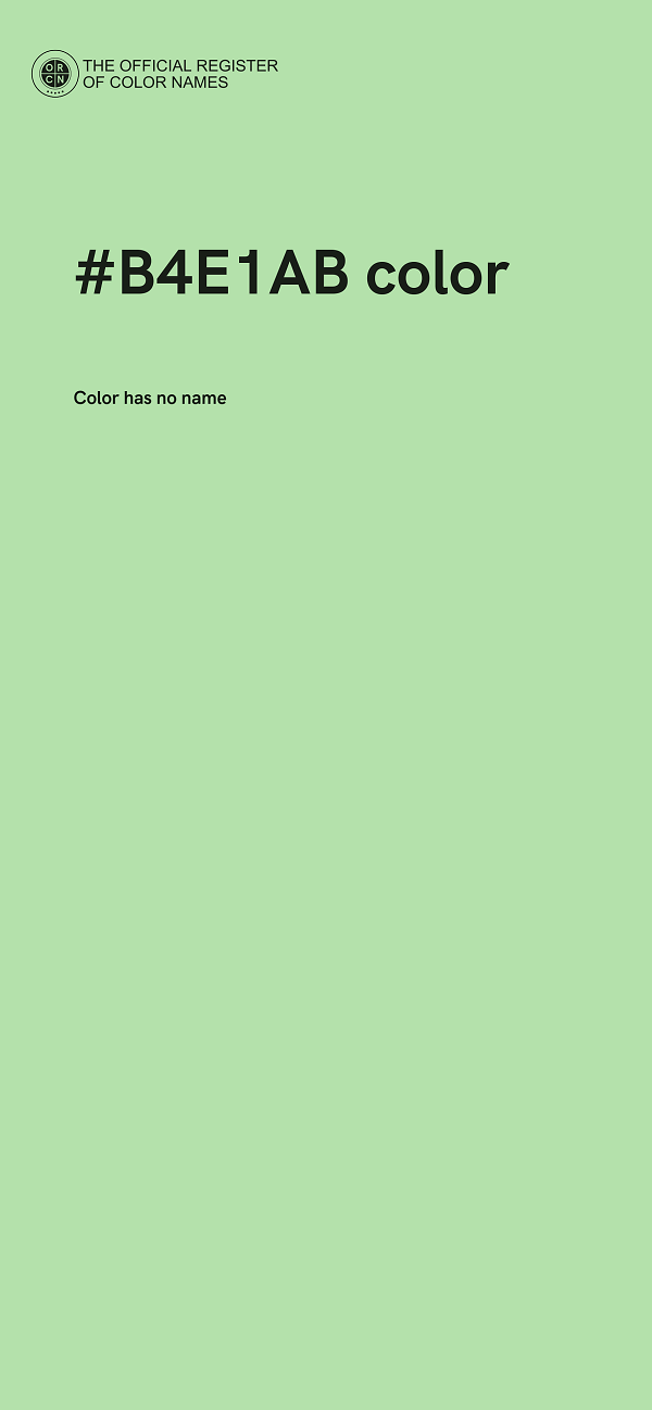 #B4E1AB color image