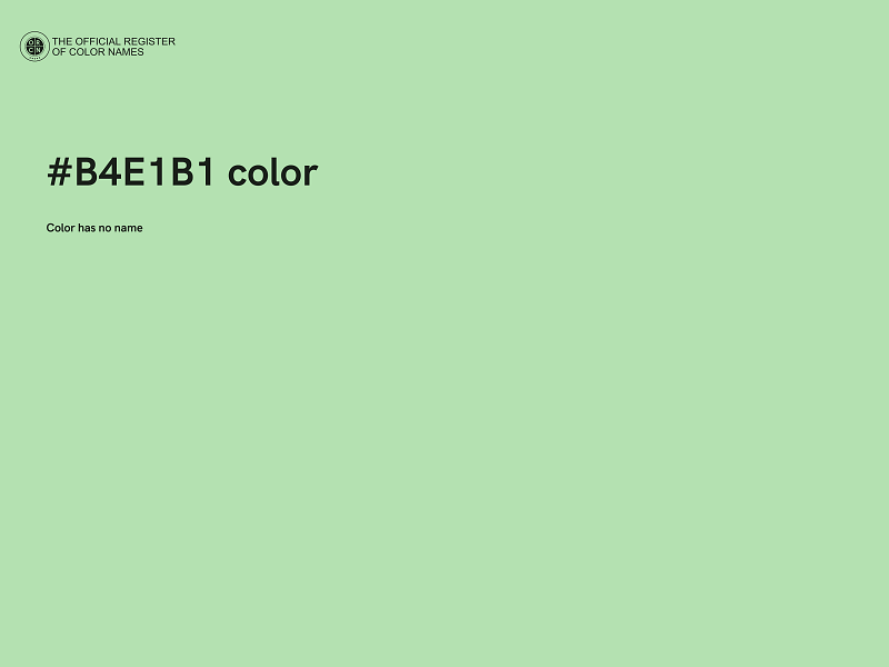 #B4E1B1 color image