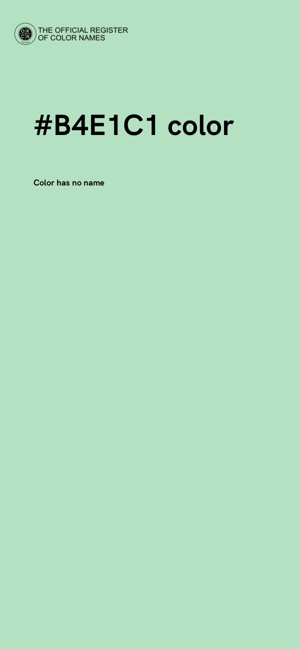 #B4E1C1 color image