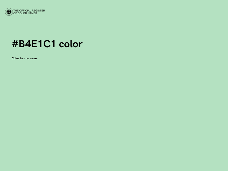#B4E1C1 color image
