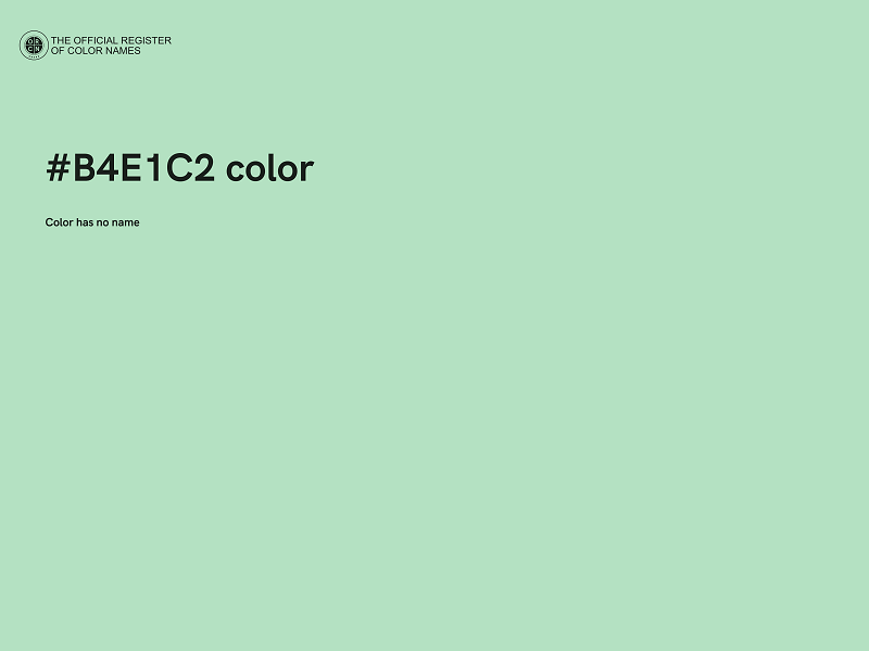 #B4E1C2 color image