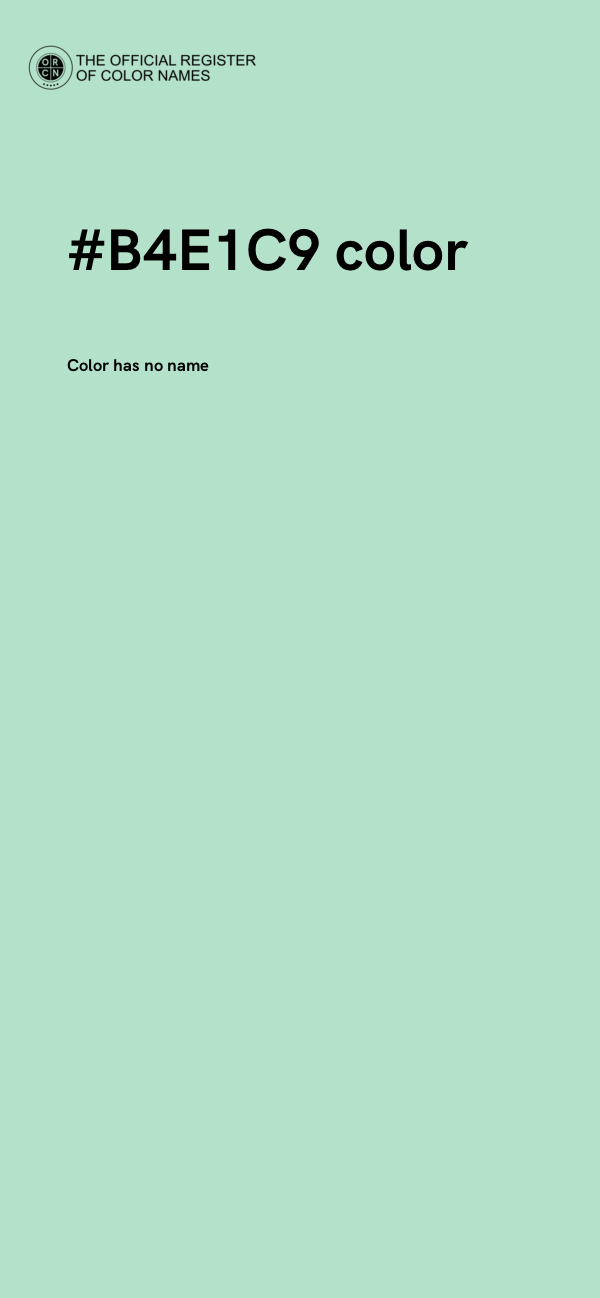 #B4E1C9 color image