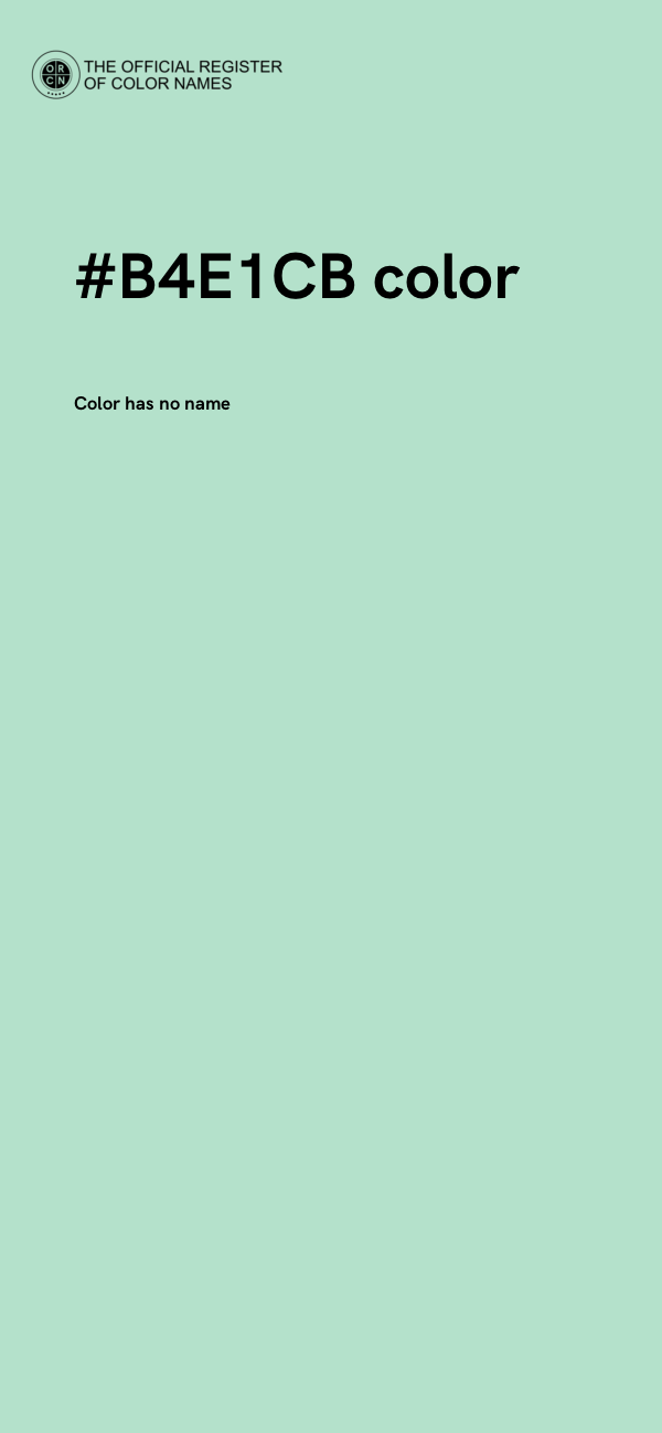 #B4E1CB color image