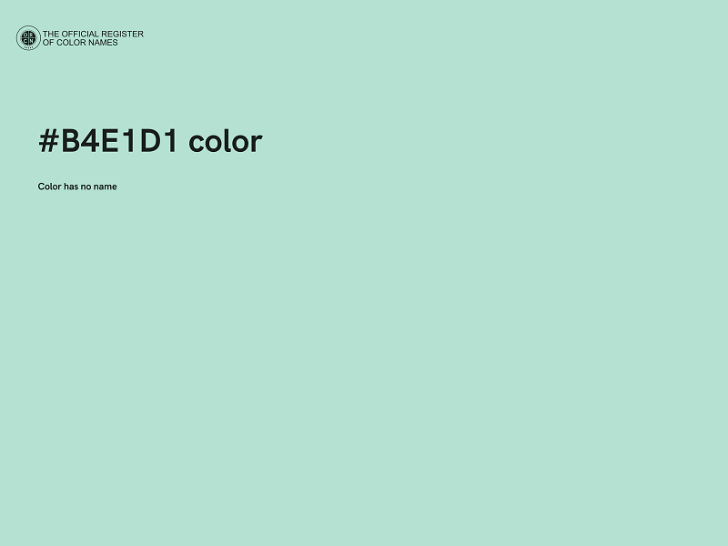 #B4E1D1 color image