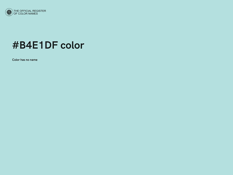 #B4E1DF color image