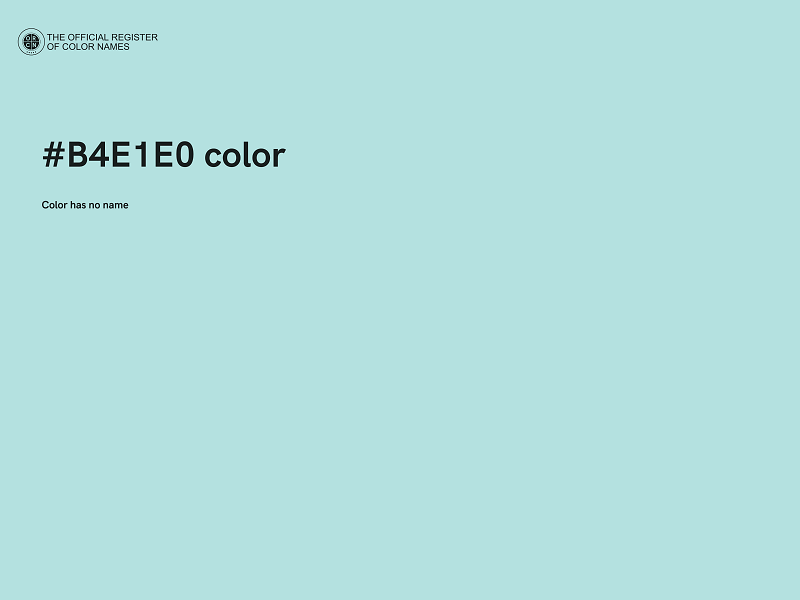 #B4E1E0 color image