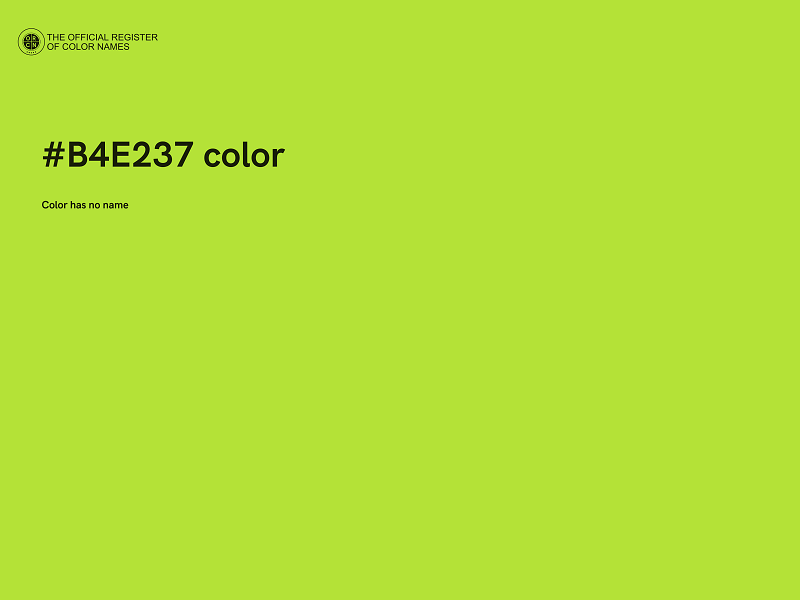 #B4E237 color image