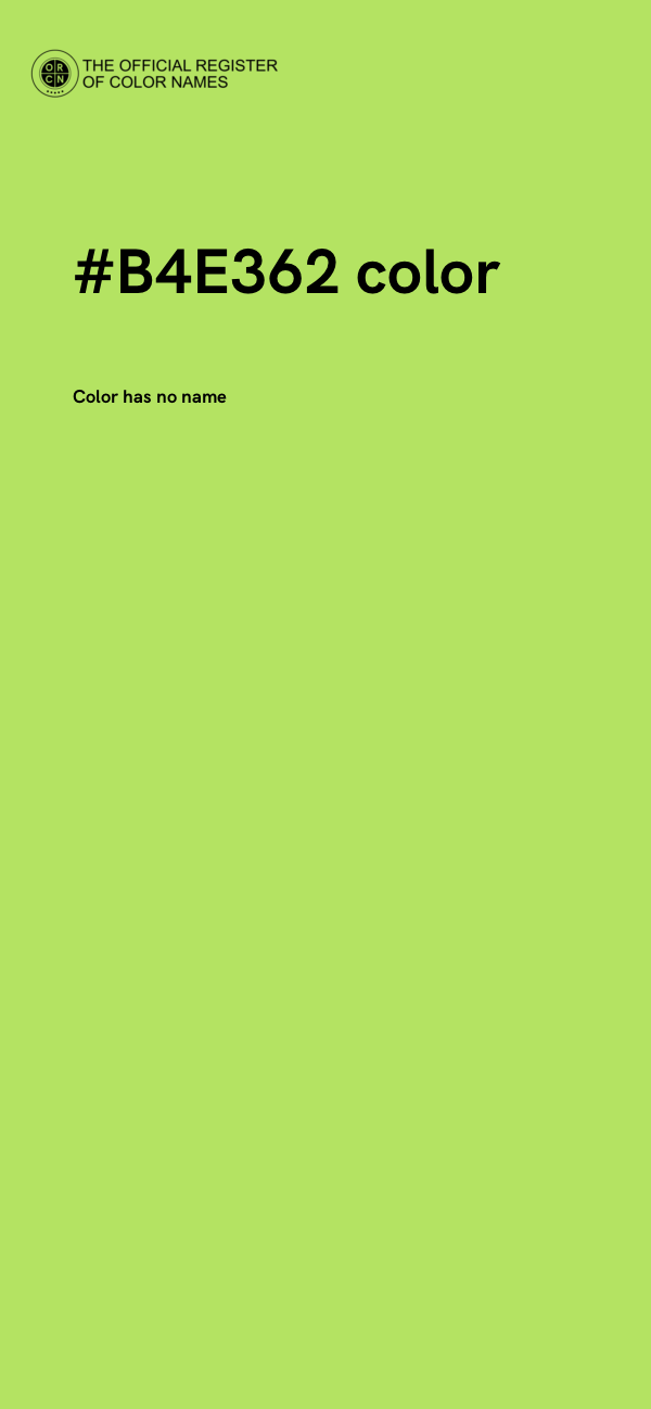 #B4E362 color image