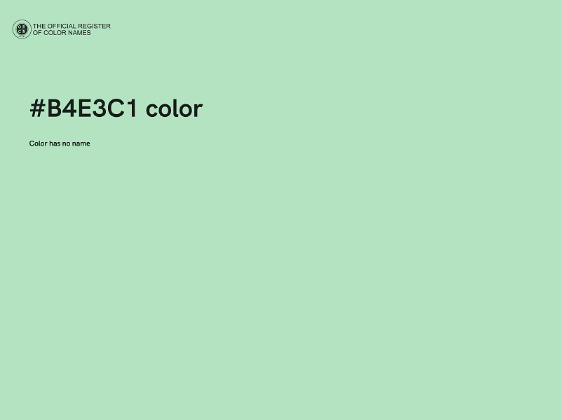 #B4E3C1 color image