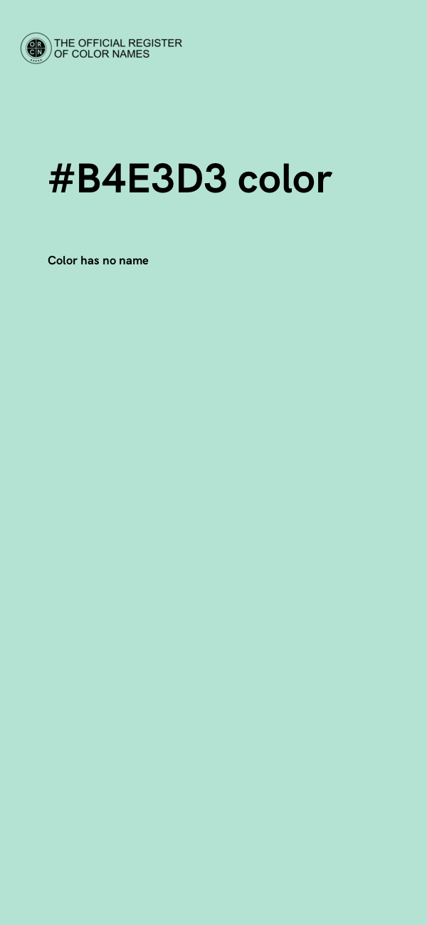 #B4E3D3 color image