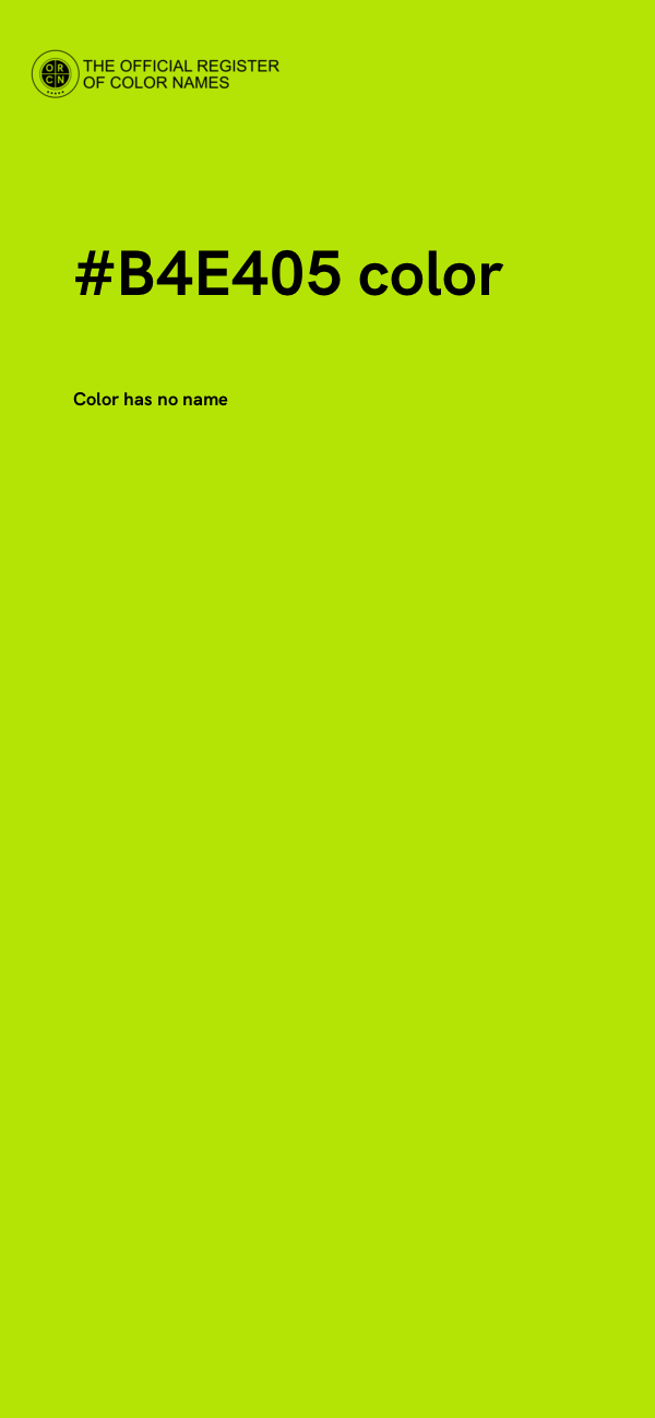 #B4E405 color image