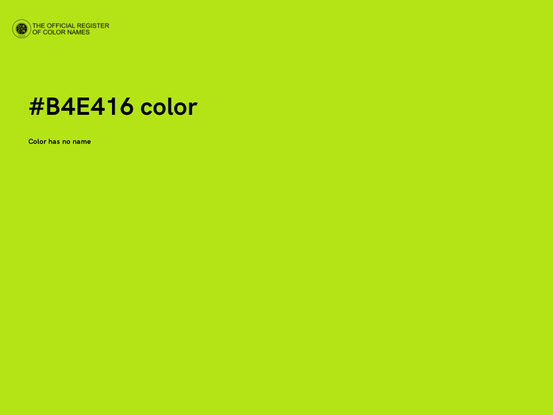 #B4E416 color image