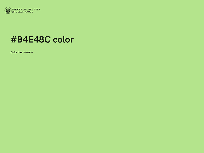 #B4E48C color image