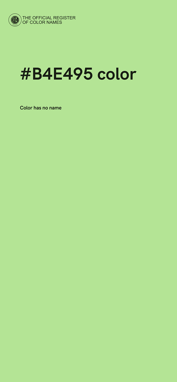 #B4E495 color image