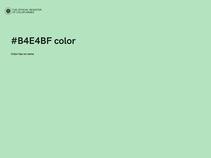 #B4E4BF color image