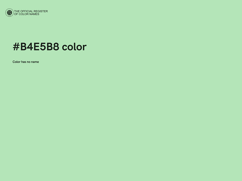 #B4E5B8 color image