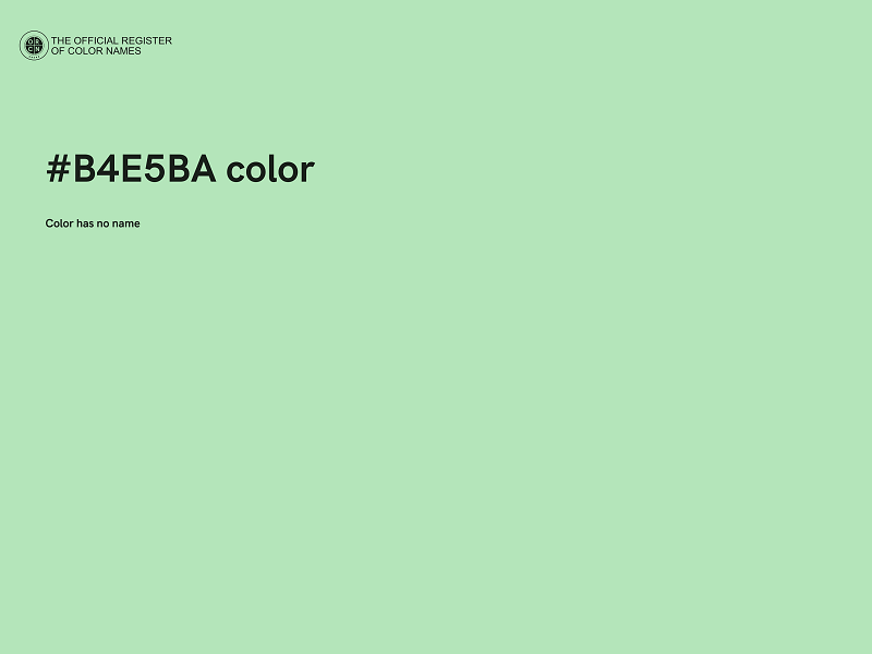 #B4E5BA color image