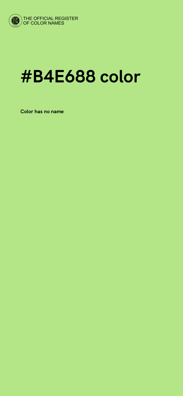 #B4E688 color image