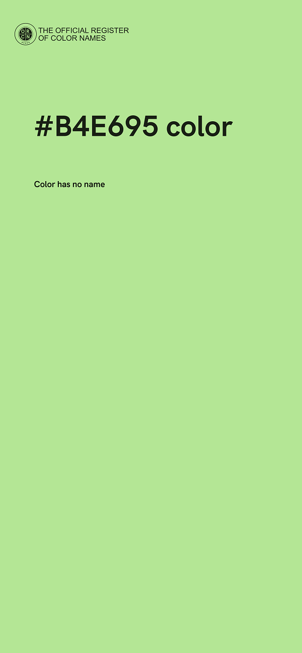 #B4E695 color image