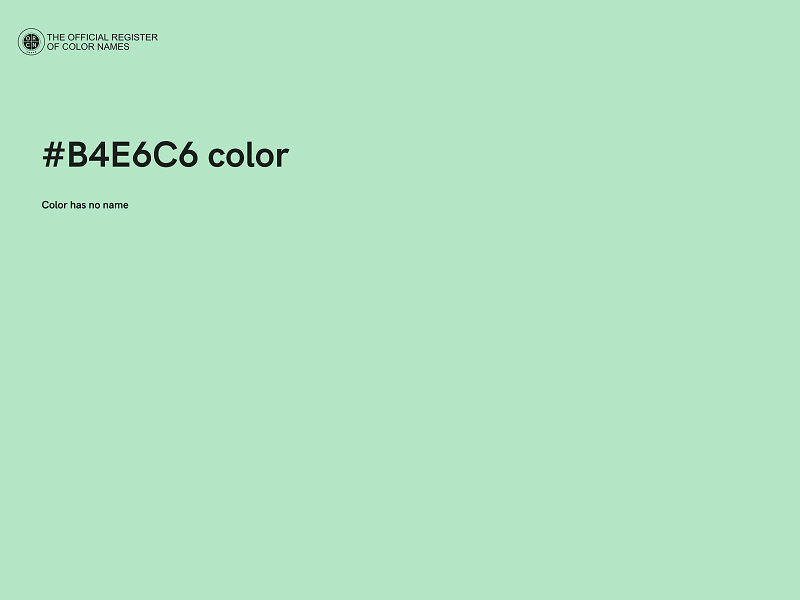 #B4E6C6 color image