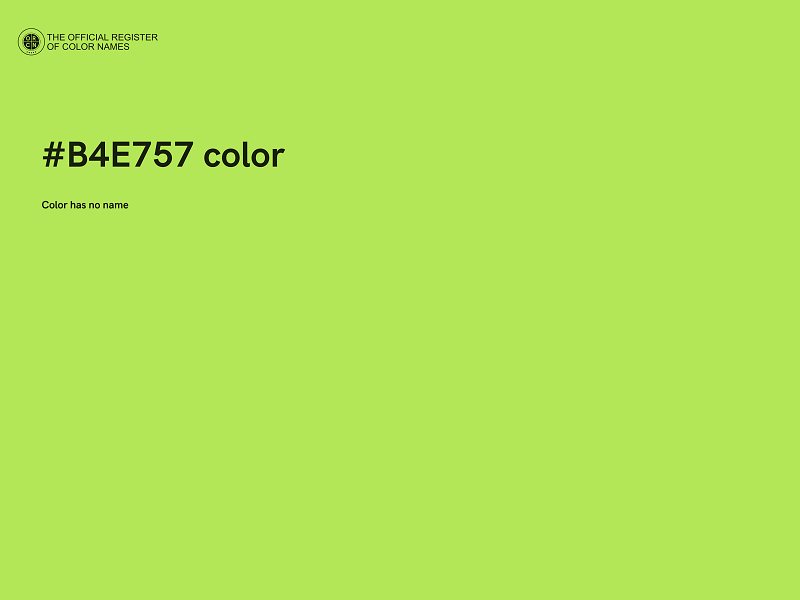 #B4E757 color image